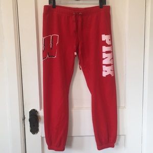 Like new Wisconsin PINK sweats